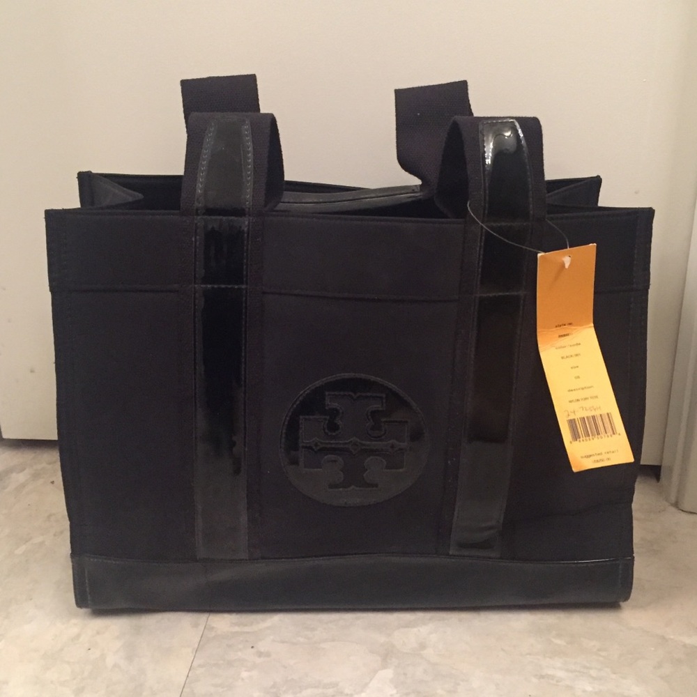 *NWT* Tory Burch Black “Tory” Tote